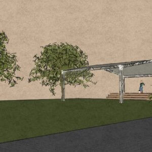 南大草皮帳篷模擬圖