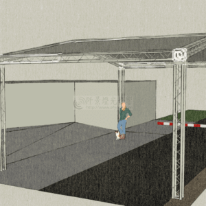 結構帳棚搭設規畫模擬意圖 3D繪圖