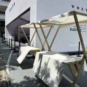 volvo戶外展示木攤位架