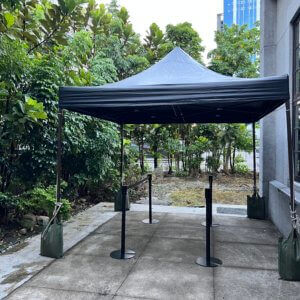 3米×3米 黑色摺疊遮陽帳篷｜防曬防雨 快速搭建