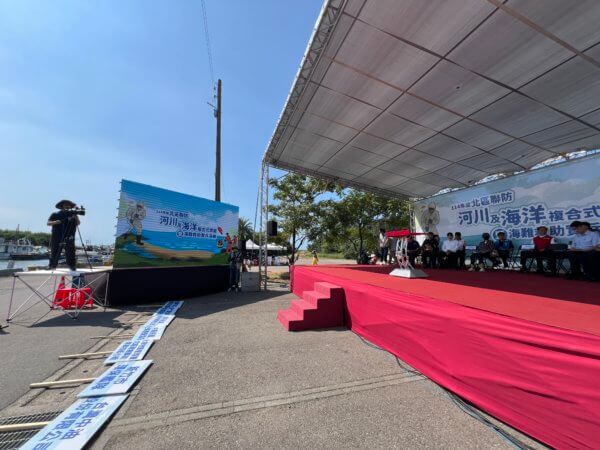 竹市河川海洋污染災害演練登場