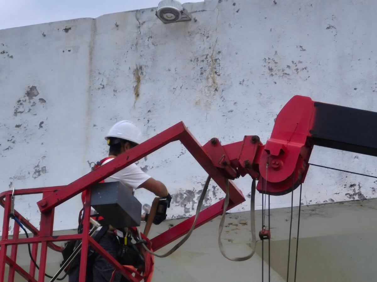 司令台高空施工