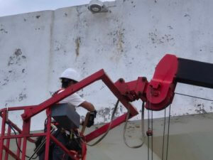 司令台高空施工