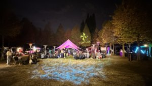 露營夜景活動場地燈光營造