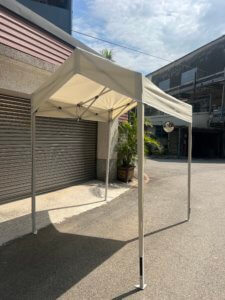 2M×1.8M 米白色市集屋型帳篷｜遮陽帳｜快速帳