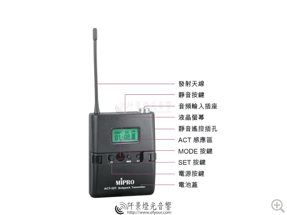 ACT-32T-UHF%E7%AA%84%E9%A0%BB%E4%BD%A9%E6%88%B4%E7%99%BC%E5%B0%84%E5%99%A8 會議室簡易音響規劃