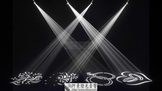 EZGobo 200W LED 可換4圖像投影燈 超亮款GOBO燈 店面商標投影燈