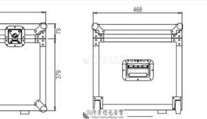 藝術品航空運輸箱訂製CAD圖