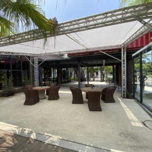 新竹拉菲爾cafe 庭院客製化臨時結構美觀帳棚搭設