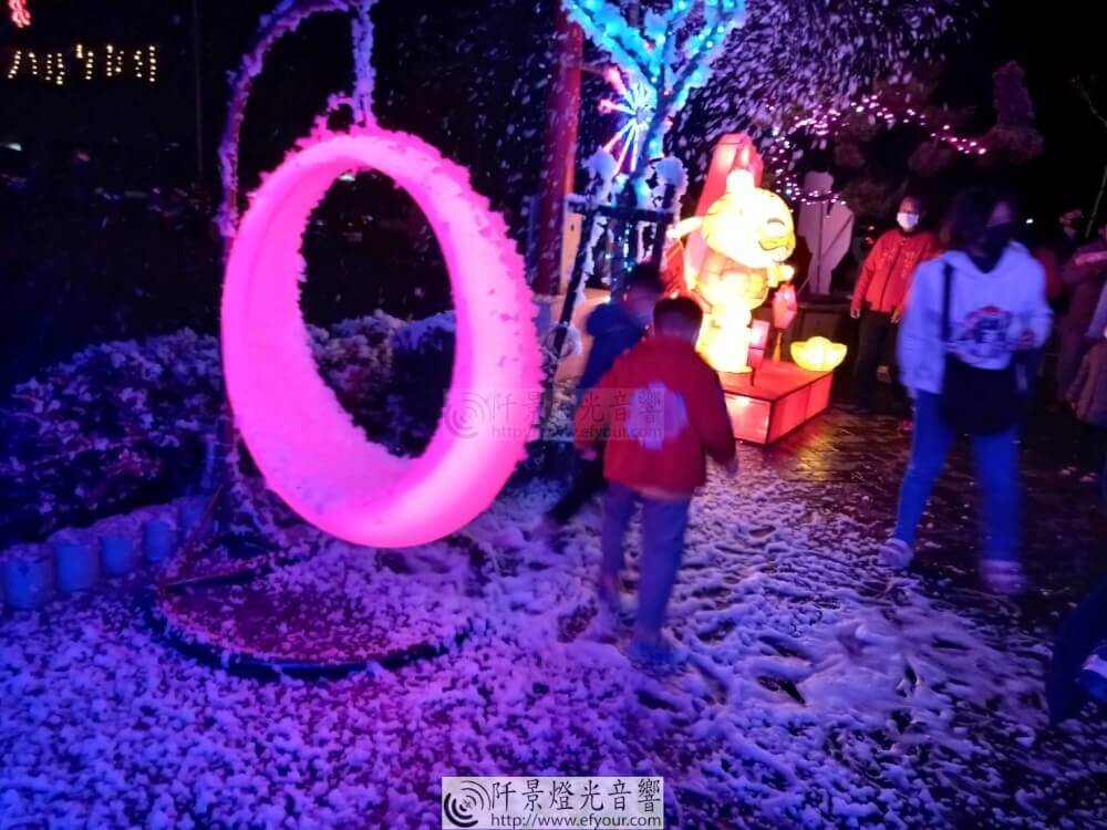 春雪燈節-雪花機出租專家-4 春節燈會下雪活動 誰說只能聖誕節下雪.