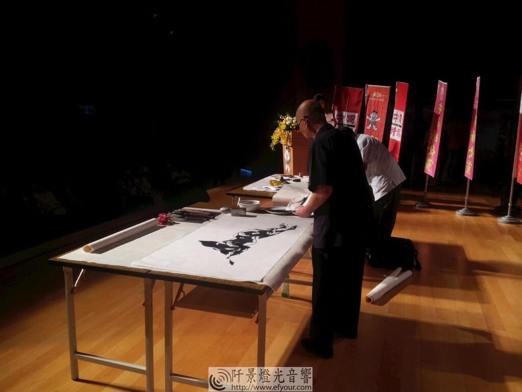 書法現場表演-1-1024x768 文藝活動 書法畫現場教學