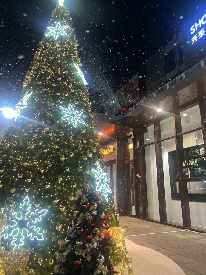 樂購廣場高雄第一場耶誕雪 |阡景 白色