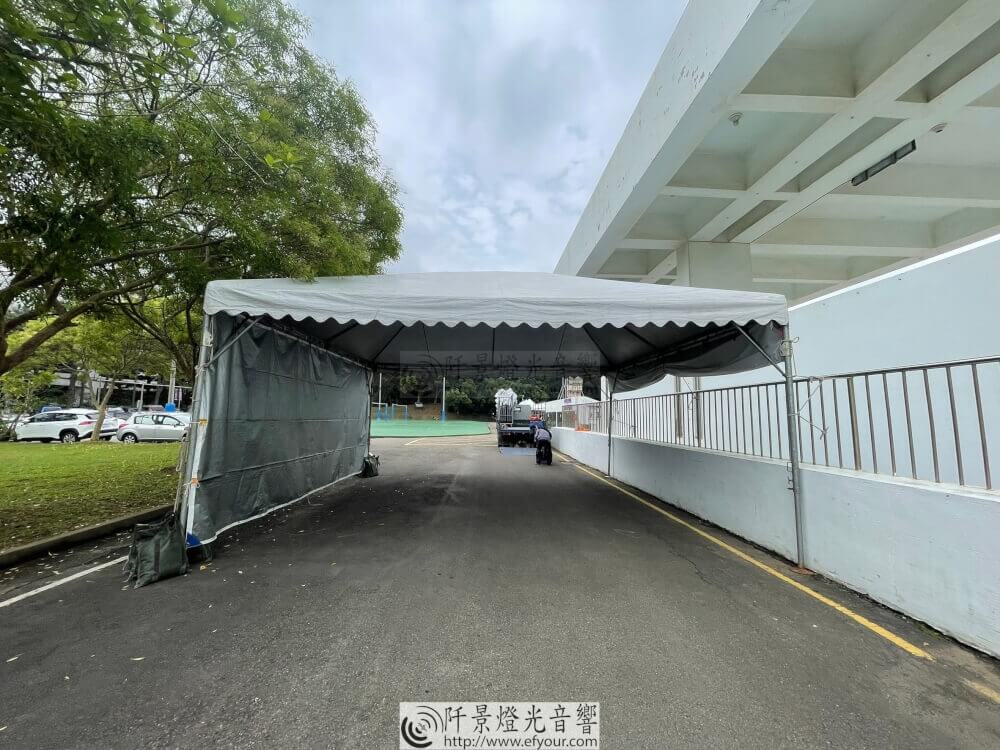 路跑白色三米漲搭設6 路跑帳篷搭設出租／校園帳篷安全搭設