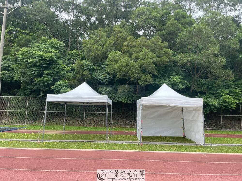 路跑白色三米漲搭設9 路跑帳篷搭設出租／校園帳篷安全搭設