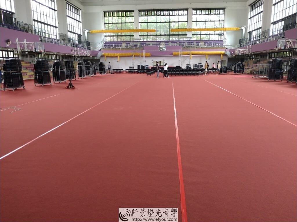 體育場地毯施工-4-1024x768 運動場木地板防刮保護墊規劃出租
